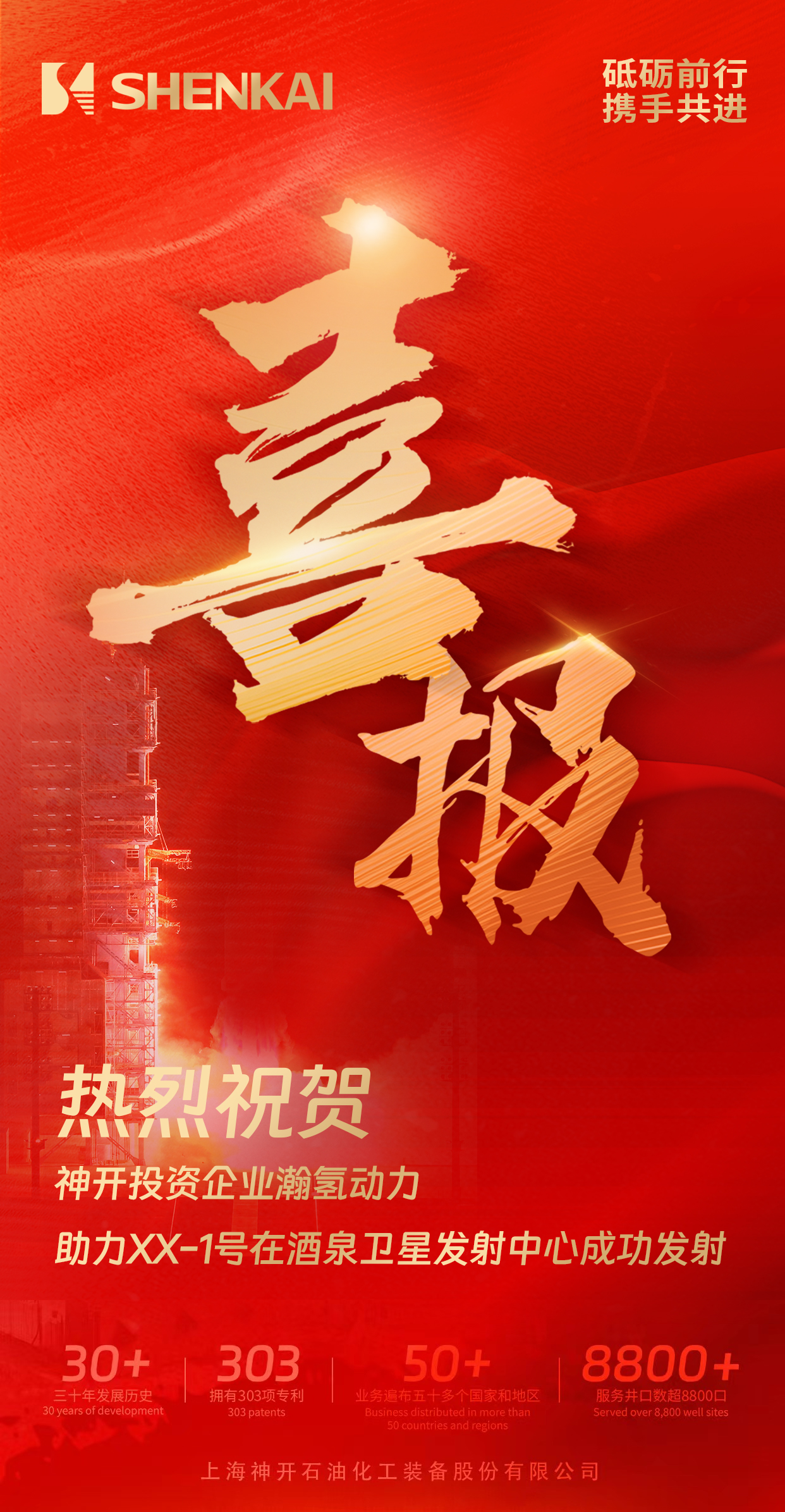 喜報(bào)！神開投資企業(yè)瀚氫動(dòng)力助力XX-1號(hào)在酒泉衛(wèi)星發(fā)射中心成功發(fā)射(圖1)